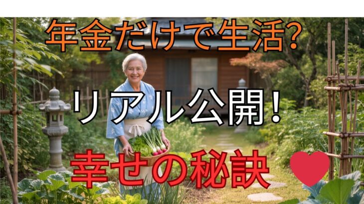 【シニアライフ】「年金だけで幸せに暮らせる？リアルなシニア生活を公開」