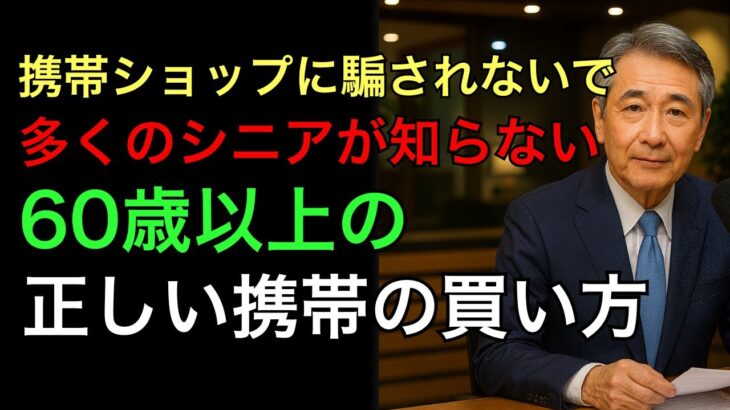 【シニア必見】年間数万円損する！？携帯ショップでスマホを買ってはいけない理由と賢い購入法とは？