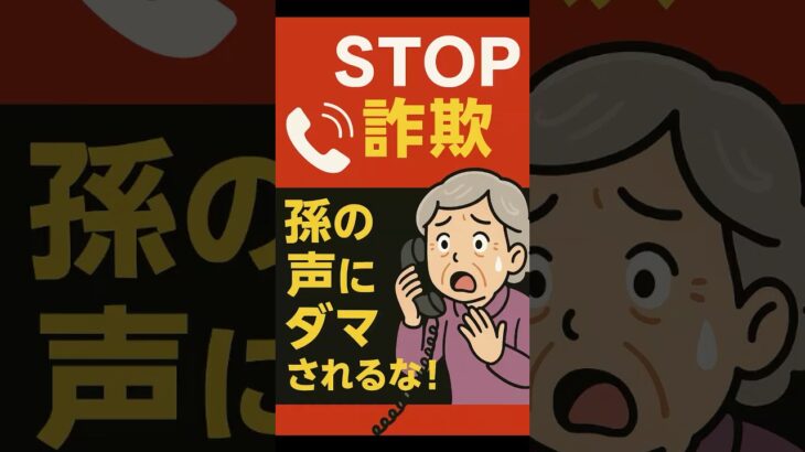 まさか自分が⁉ 家族を装うオレオレ詐欺の恐怖 #オレオレ詐欺 #シニア対策 #高齢者被害防止 #家族装い
