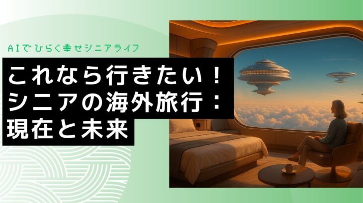 これなら行きたい！シニアの海外旅行：現在と未来