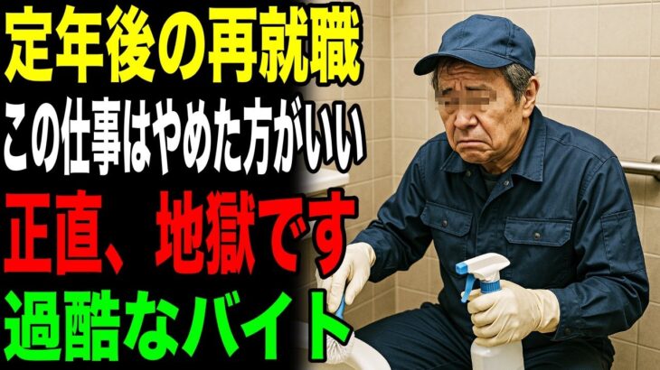 定年退職後の再就職でシニアにはおすすめしない過酷バイトを紹介！　#節約  #老後  #高齢者  #年金