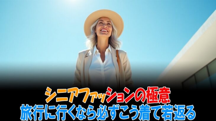 シニアファッションの極意！旅行に行くなら必ずこう着て若返るコーデ術 | シニアライフ | 高齢者の健康 | 老後の生活