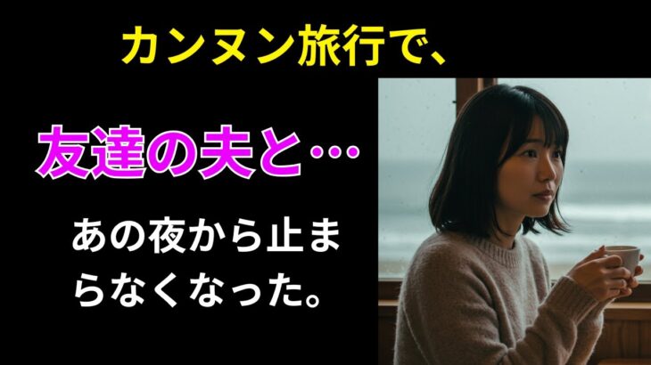 【シニア恋愛】江陵旅行、友達の夫と… あの夜から止まらなくなった｜中年の愛｜黄昏の恋｜人生の物語【熟年恋愛】