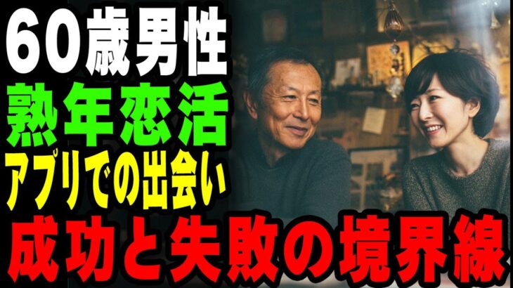 【人生100年の恋活】シニア世代が語るマッチングアプリの驚きの現実成功と失敗の境界線＃マッチングアプリ＃シニア婚活