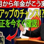 【速報】11月から年金がこう変わる！｜支給額アップ＆条件見直し｜受給者が必ず知るべき最新情報💥