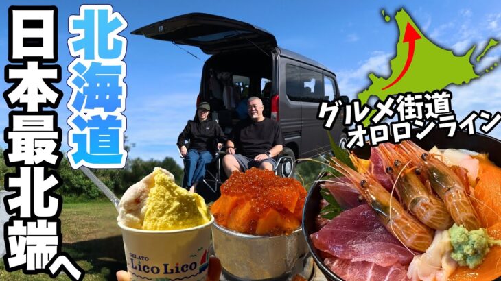 北海道【日本最北端】稚内へ「オロロンライン」グルメと観光シニア夫婦車中泊2日目