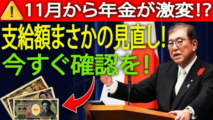 2025年11月最新版📢|年金支給額が変わる!|受給者必見の“5つのチェックポイント”