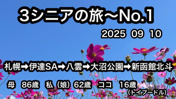 3シニアで札幌から道南旅行〜