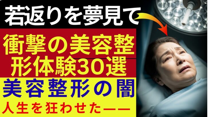 若さを求めた代償――シニアが語る美容整形の地獄30選
