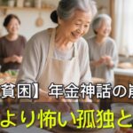 【老後貧困】年金神話の崩壊！シニア30人が語る「お金より怖い孤独と後悔」｜命の光