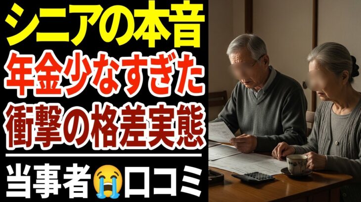 【シニア本音】年金格差の衝撃実態！同世代なのにこんなに違う口コミ30選紹介します