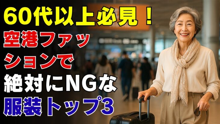 シニア女性の空港ファッション完全攻略！快適＆おしゃれな4スタイル＋避けるべき7つの失敗｜60代からの輝く旅のファッション