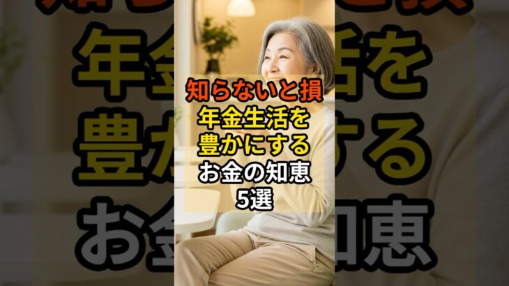【知らないシニアは損】年金生活を豊かにするお金の知恵5選 ～ 老後が不安な方へ