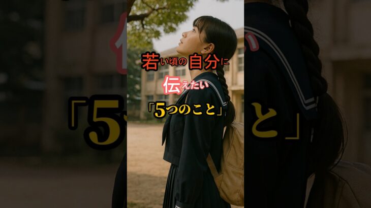 若い頃の自分に伝えたい5つのこと #60代 #50代 #シニア #年金 #老後 #人生のコツ