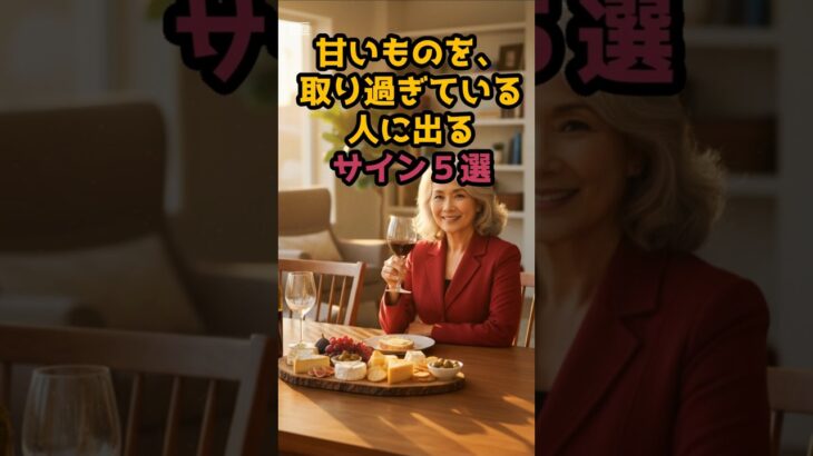 #甘いものを、取り過ぎている、人に出るサイン5選 #シニア健康 #60歳代 #50代健康