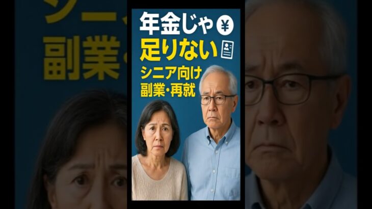 年金だけでは不安…シニアが選んだ現実的な仕事5選#シニア副業 #年金だけじゃ足りない #老後資金 #人生逆転 #節約術 #60代からの挑戦 #副業初心者 #在宅ワーク #セカンドライフ #shorts
