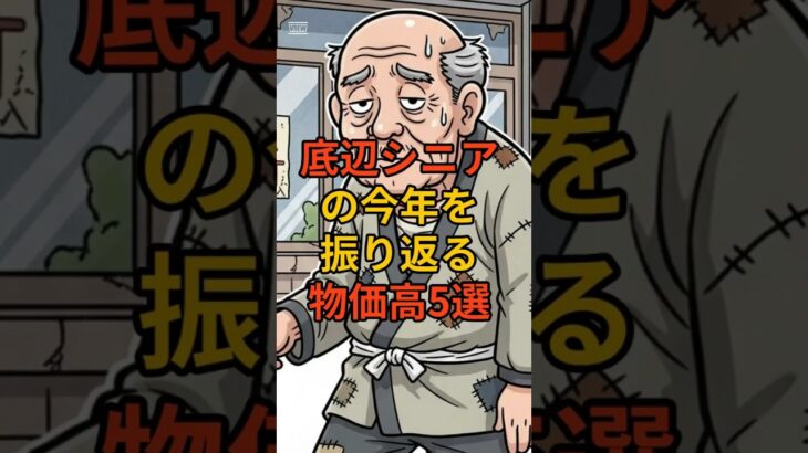 底辺シニアの今年を振り返る　物価高5選