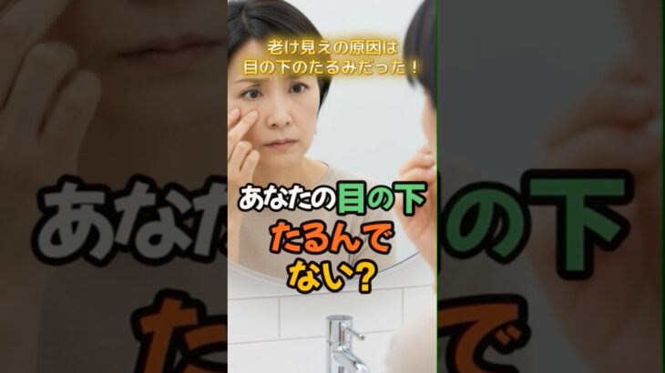 【老け見えの原因】50代の「目の下のたるみ」を1分で何とかする方法 / アイパフクリーム