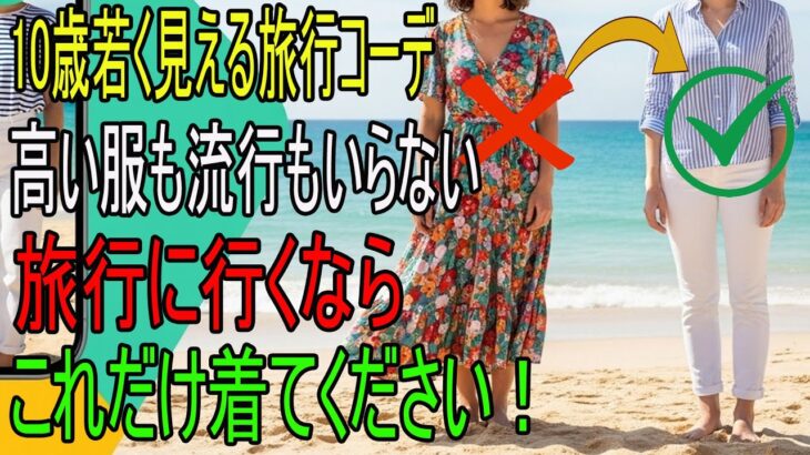 中年の夏旅ファッション、この5つの組み合わせは必ず持っていってください。たちまち「1％のおしゃれ上級者」に！