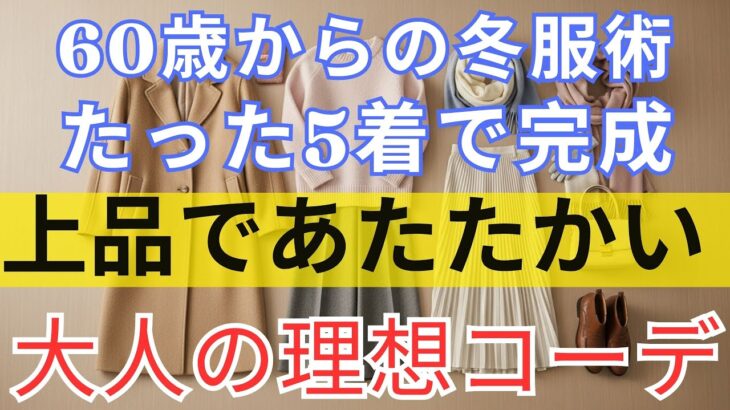 今冬、知らないと損する服5着|60歳からの一生使える冬コーデ01