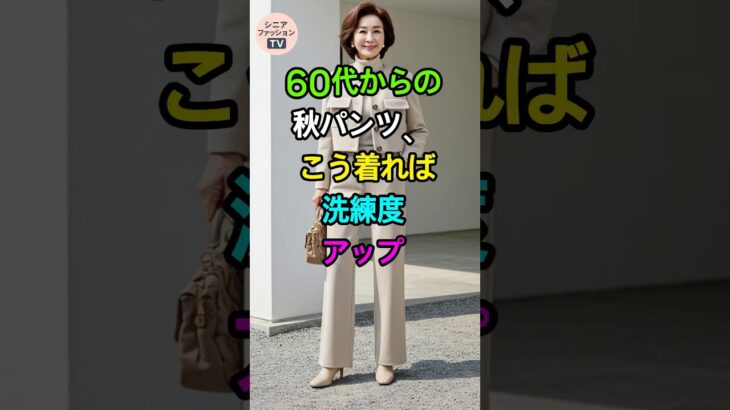 60代女性必見！秋のパンツコーデで一気に垢抜ける方法