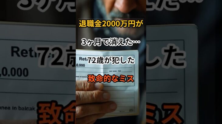 【老後貧乏】無知な60代が老人に苦しむ理由！