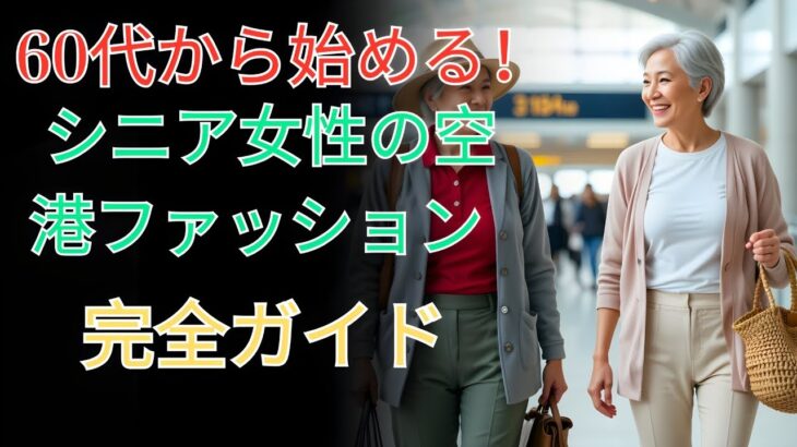 60代から始める！シニア女性の空港ファッション完全ガイド｜快適さと上品さを両立する方法