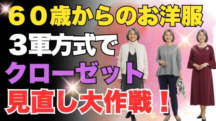 60代からのファッション新常識|「出番別」で迷わないクローゼットの作り方
