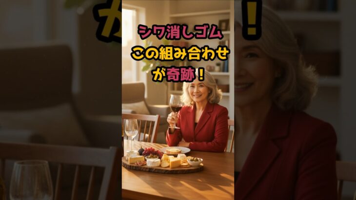 ＃シワ　消しゴム、奇跡の組み合わせです。 #シニア健康 #60歳代 #50代健康