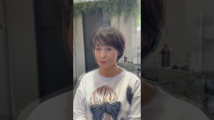 【還暦過ぎても可愛くなりたい】#60代ショートヘア #50代ショートヘア #40代ショートヘア #イメチェン #ショートヘア #大阪美容室 #心斎橋美容室#似合わせ