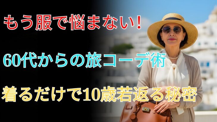 もう服で悩まない!60代からの旅コーデ術|着るだけで10歳若返る秘密