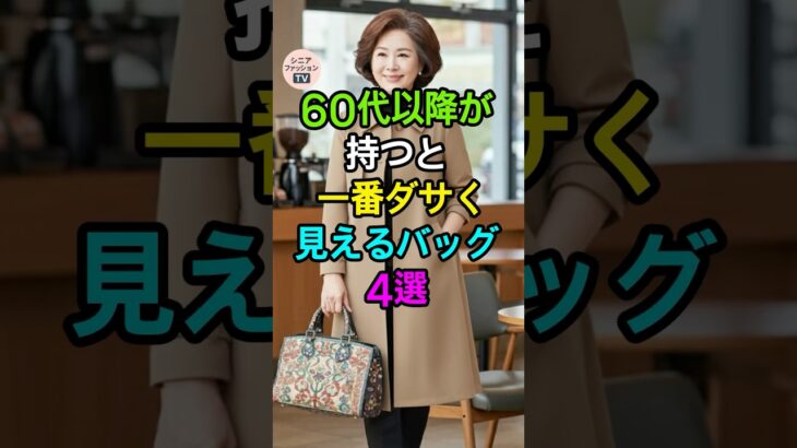 60代が持つとダサく見えるバッグ4選！