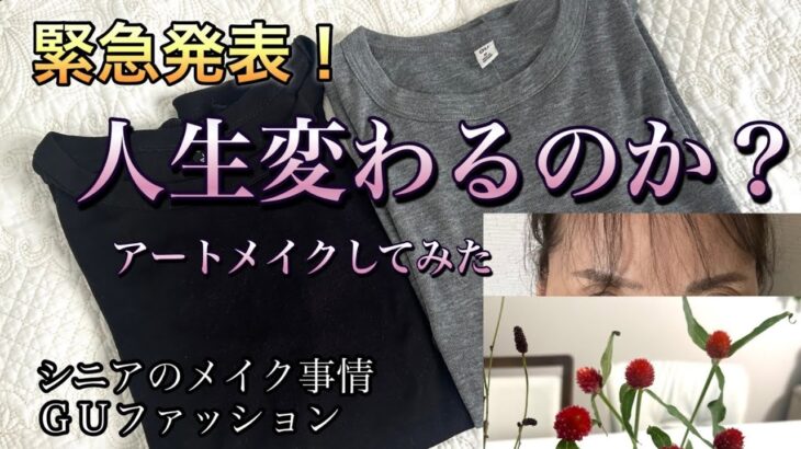 【60代70代ファッション】21 長年の問題だった眉毛。悩み抜いた結論はアートメイクやって良かった！人生最後の挑戦。シニアZARA女の葛藤とGUファッションです。
