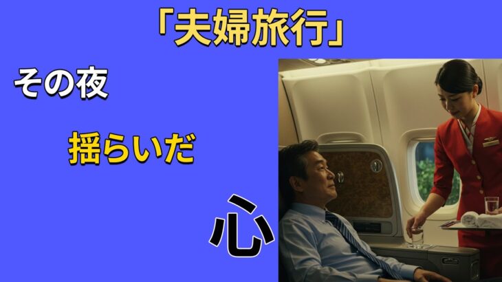 【シニア恋愛】 （実話）62歳・定年退職の男性、夫婦旅行で直面した衝撃の夜｜オーディオブック｜老後の物語