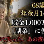 【老後の知恵】68歳女性、年金月14万円、貯金1,000万円を「副業」に使って全て失った夜。【シニアライフ】