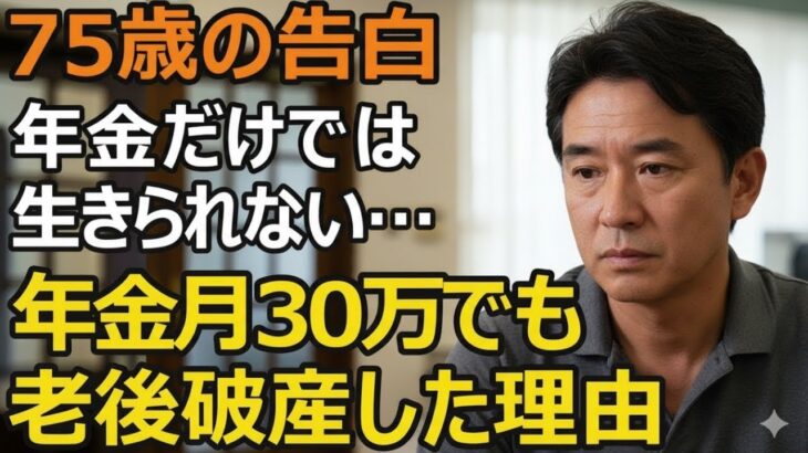 75歳夫婦、年金月30万でも老後破産 年金だけでは生きられない…老後の常識が間違いだった