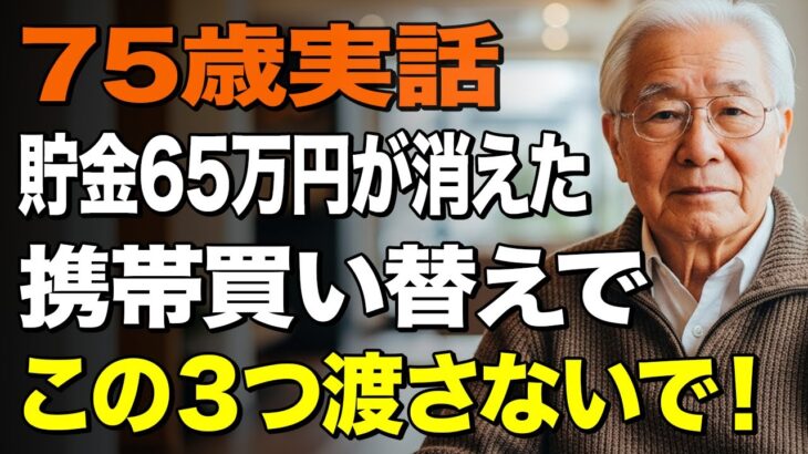 75歳男性、スマホ契約で老後資金75万円が消えた…悪徳店員の罠と後悔の実話 【シニアライフ】【60代以上の方へ】