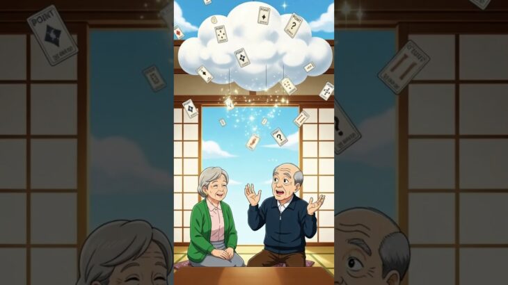ポイントカードはもう雲の中! スマホで貯める時代じゃ　#AIばあさん #シニアあるある