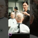 魔法の美容室Magic Hair Salon#おじいちゃん #シニア変身 #笑顔の瞬間 #かわいいおじいちゃん #若返り#魔法の美容室  #ブラシで変身 #AIヘアスタイル #shorts