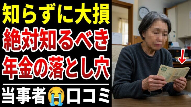 【シニアの後悔】知らないと大損する年金制度！『絶対NGな年金制度の罠とは…』選択を誤ったシニアの口コミ３０選！