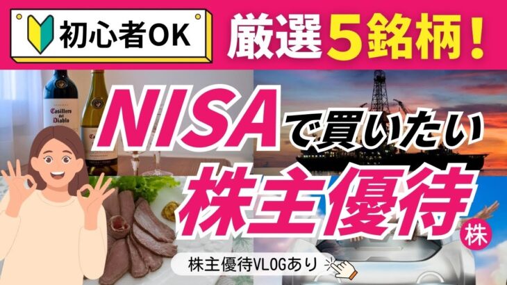 【NISA×株主優待】初心者も安心！大型株/高配当/株主還元OK/長期保有優待有り！楽しみつつ増やす投資｜株主優待VLOG｜