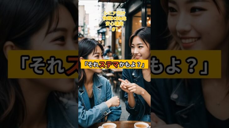 【シニア必見！】『ステマ』でだまされていない？／ネットは怖くない！SNS安心講座シリーズ＃1