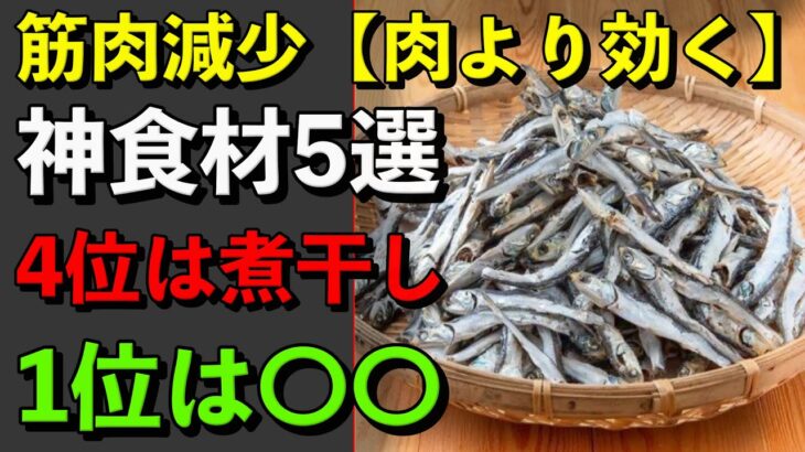 【肉より効く】筋肉を守る最強食材TOP5｜シニア必見！神食材5選 1位は〇〇