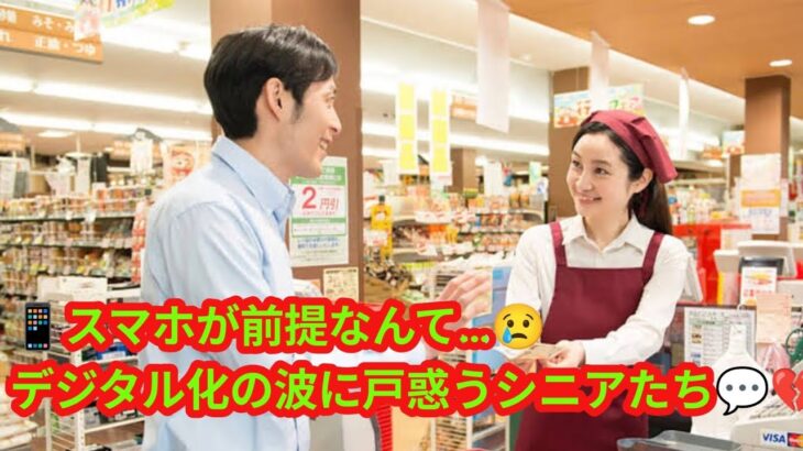 📱「スマホが前提なんて…」😢デジタル化の波に戸惑うシニアたち💬人と人の“つながり”を取り戻せるか？✨👇チャンネル登録して最新ニュースをチェックしてね🔔💖👉【チャンネル登録よろしくお願いします！📺✨】