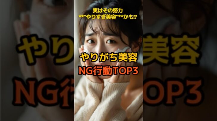 実はその努力、**“やりすぎ美容”**かも!?😳