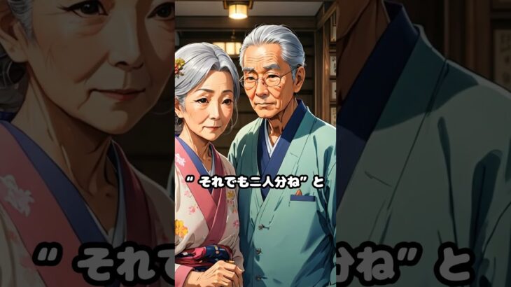 【年金】封筒を開けて沈黙する夫、後ろで妻が笑って“それでも二人分ね” #アニメ