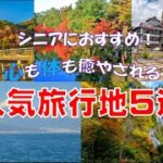 【シニアにおすすめ！】人気の旅行地５選【楽しい・癒される】