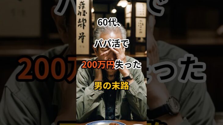 【シニア本音】定年後にパパ活にハマってしまった裏事情！