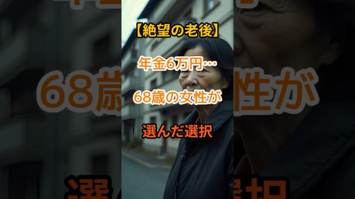 【絶望の老後】貯金〇〇で苦悩する老後生活！【老後の現実】