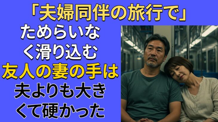 【シニア恋愛】 夫婦同伴の旅行…一部屋に四人、あの夜に走った亀裂